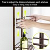 Orimade Over the Door Shower Caddy Adjustable 5 Tier Bronze,Bathroom