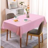 SietDESEO 2 Pack Pink Plastic Tablecloth 54 x 108 Premium
