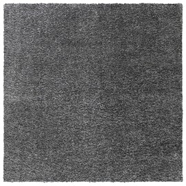 SAFAVIEH August Shag Collection Area Rug - 8'6" Square, Grey, Solid Design, Non-Shedding & Easy Care, 1.2-inch Thick Ideal for High Traffic Areas in Living Room, Bedroom (AUG900F)