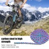 GOIYZTTR 8 Speed Chain, 6/7/8 Speed Bike Chain Colorful Electroplating