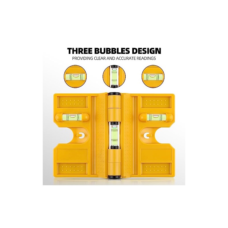 Nivel de poste magnético, 270 ajustable con 3 viales, lazo