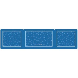 Really Good Stuff Plastic Privacy Shields for Student Desks – Single - Large - Study Carrel Reduces Distractions - Keep Eyes from Wandering During Tests, Blue School Tools