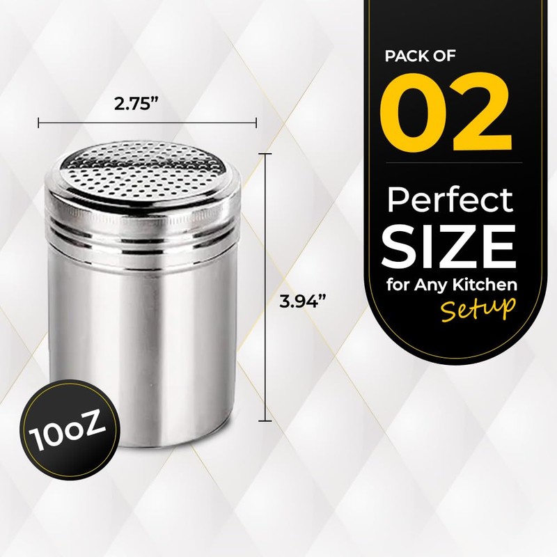 Concession Essentials Popcorn Salt Shakers With Handle, 10 oz, Pack