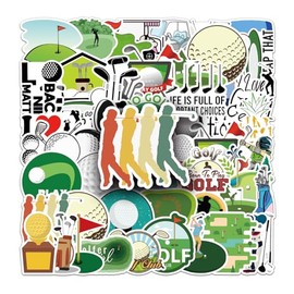 Golf Stickers Pack of 50 Skateboard Graffiti Stickers Motorcycles Bicycle Snowboard Luggage Laptop Car Suitcase for Children and Teenagers Waterproof Vinyl Stickers