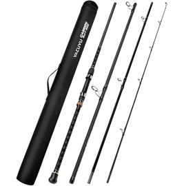 PROBEROS Surf Fishing Rod - Casting Spinning Fishing Rods with Tube(Case) 3 Piece 12' Carbon Saltwater Travel Surf Spinning Rods