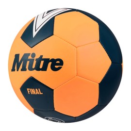Mitre Final Leisure Football | Perfect for Kids | Football Gift, Fluo Orange/Blue/Green, 5