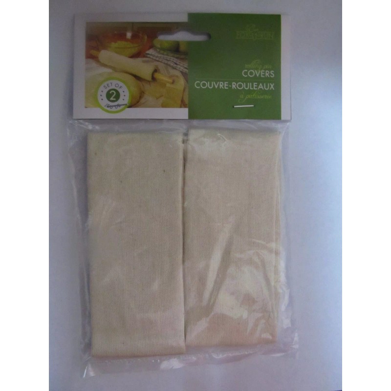 Fox Run Rolling Pin Covers. 2PK #4175 100% Cotton Washable