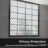 FEOMOS Black Lattice Window Film Static Window Clings Frosted Window