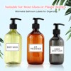 HVSWLY Waterproof Labels for Organizing, 48PCS Soap Dispenser Bottles Label