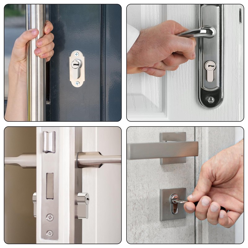 MANICAF Profile Cylinder 25/45, Locking Cylinder, Euro Cylinder Lock, Locking