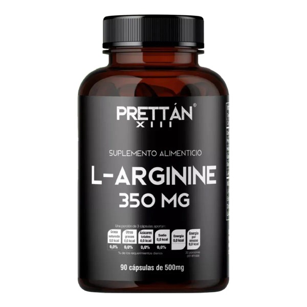 L-arginina Suplemento 90 Cápsulas 500mg Prettan