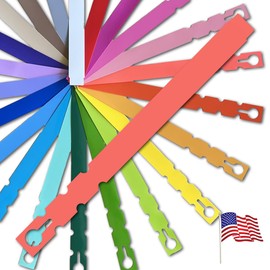 TAGKRAFTERS 9" x 3/4" Coral - 150 Pcs - Plastic Plant Tags and Labels - Wrap Around Thermal Plastic - Nursery Garden Tree Labels | Made in The USA |