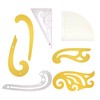7pcs Sewing Rulers Kit French Curve Drafting Drawing Template Straight