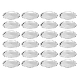 uxcell 150pcs Mason Jar Canning Lids Wide Mouth, Mason Jar Lids with Airtight Seal and Leakproof for Home Canning Jar Mason Jar Silver Tone