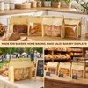 50 Pcs Peyiuio Bread Bags for Homemade Bread with Window,