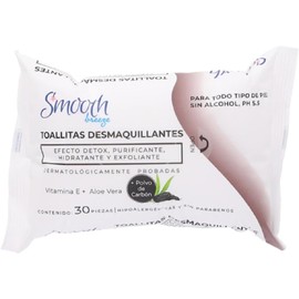Set 10 Paquetes Toallitas Desmaquillantes 30 Piezas c/u Polvo de Carbón