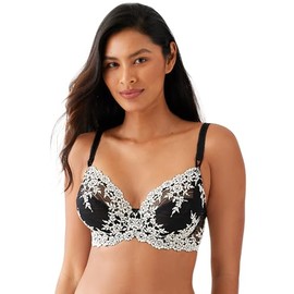 Wacoal womens Embrace Lace Underwire Full Coverage Bra, Black, 40DD US