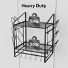 VyGrow 17 Inch Pot Rack Wall Mounted, 2 Tier Pots