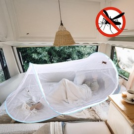 Single Outdoor Portable Camping Mosquito Net with Fine Mesh Single Option