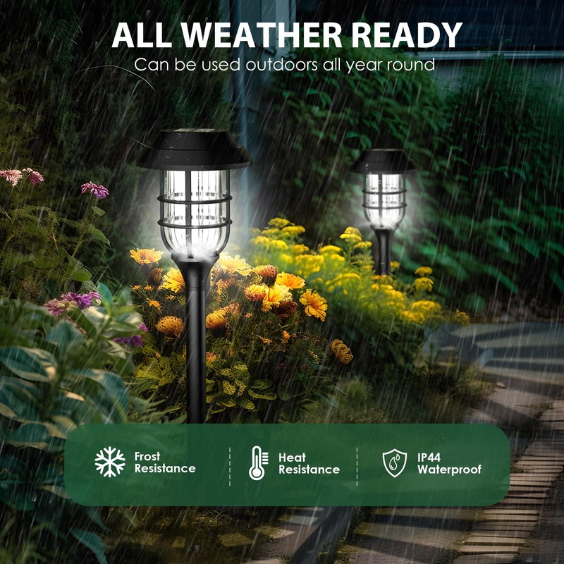 SOLPEX Solar Lights for Outside, Solar Outdoor Pathway Garden Lights