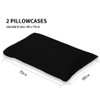 2 Pack Poly-Cotton Pillowcases |Envelope Closure| Ultra Soft Premium Quality