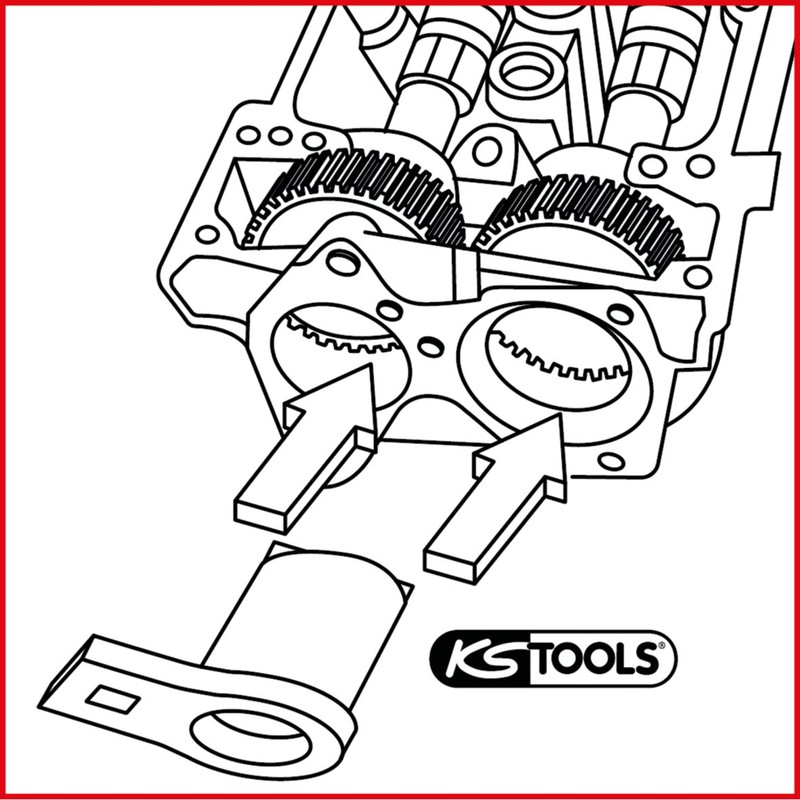 KS Tools 400.2429 1/2 PSA Camshaft Locking Tool