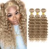 50g 1LX #22 Deep Wave Hair Extensions 26 28 30
