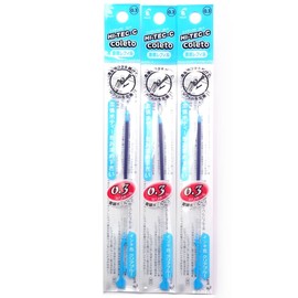 Pilot Hi-Tec-C Coleto Gel Ink Pen Refill 0.3mm, Clear Blue, × 3 Packs/total 3 pcs (Japan Import) [Komainu-Dou Original Package]