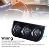 3 in 1 Car Triple Gauge Kit Multifunctional Mechanical Voltmeter