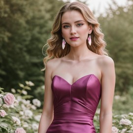 BriLove Butterfly Wing Hook Earrings Long Fairy Tale Crystal Drop Dangle for Women Jewellery Wedding Costume Jewelry Pink Silver-Tone