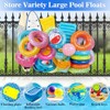 2 PCS Extra Large Pool Float Storage Bags,79×47 in Hanging