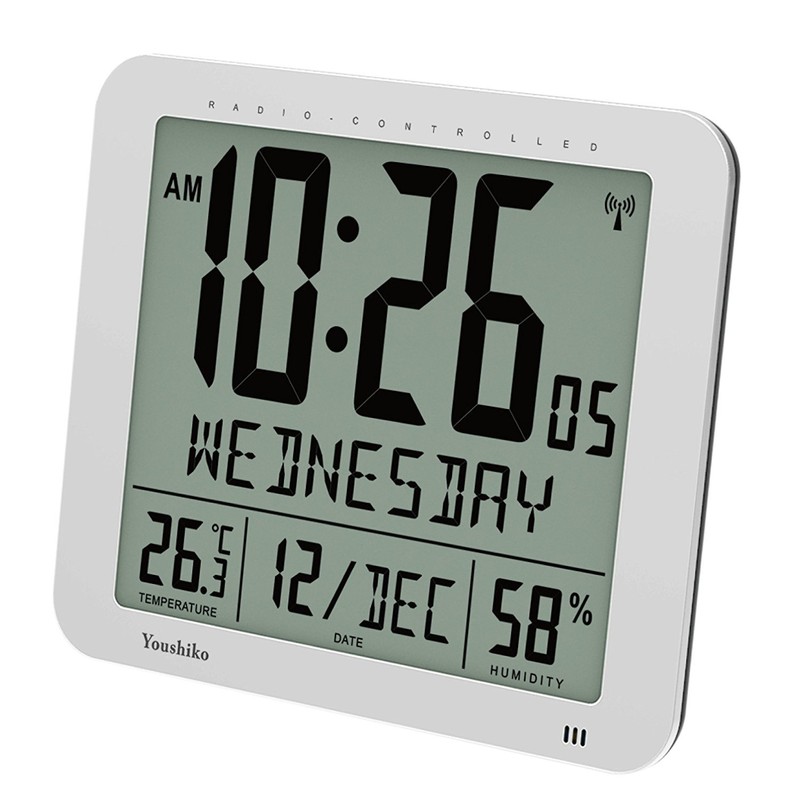 Youshiko Jumbo Large Radio Controlled Wall Clock (UK & Ireland