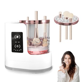 Electric Makeup Brush Cleaner, 3 IN 1 Multi-Functional Efficient Automatic Cosmetic Cleaning, Portable USB Deep Cleaning with Makeup Brush Dryer for All Size Makeup Brush Set, Blush Brush, Contour