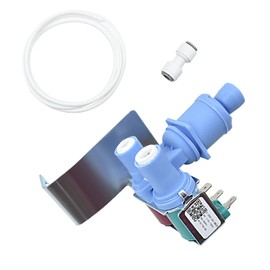 W10179146, W10408179, W10445780, WPW10179146 Water Valve Refrigerator Water Inlet Valve Assembly Compatible with Whirlpool, Kenmore, Maytag, Amana, Refrigerators Replacement Part Kit