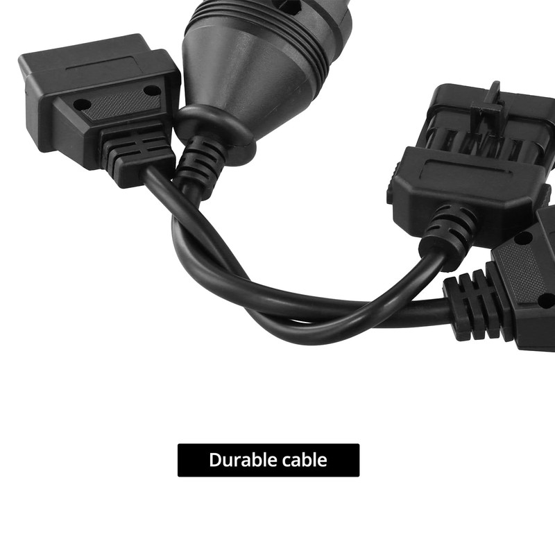 QWORK® 8 Piece Cable Adapter Diagnostic OBD Set, OBD Diagnostic