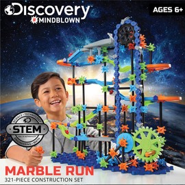Discovery #MINDBLOWN 321-Piece Marble Run Construction and Building Kit for Kids