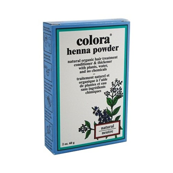 Colora Henna Powder Hair Color Natural 2oz (2 Pack)