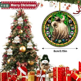 Horror Movie Christmas Ornaments for Tree - Scary Movie Christmas Tree Ornaments 2024 Xmas Ornament Gifts for Fans Women Men Family Friends