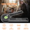 Miter Saw Protractor Angle Finder Gauge Laser Scale for Carpenters