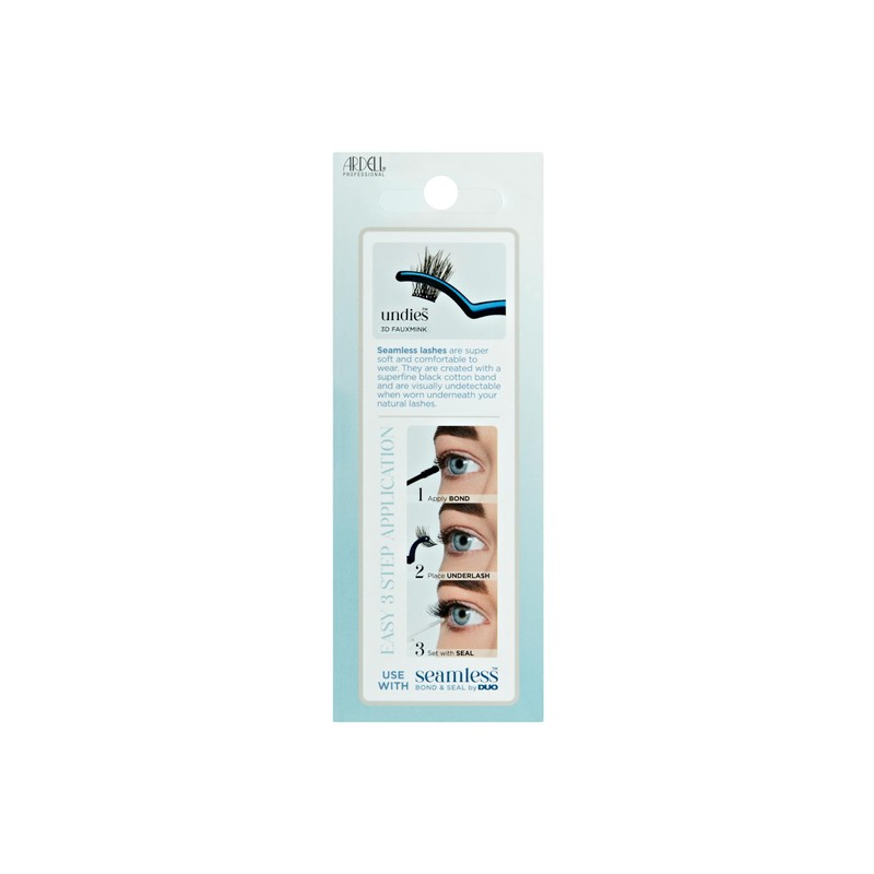 Ardell Seamless Underlash Extensions Refill 3D Faux Mink, False Eyelashes,