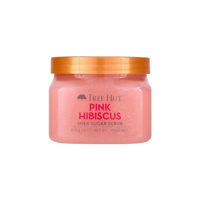 Tree Hut Body Scrub for Women, Pink Hibiscus, 18 Oz