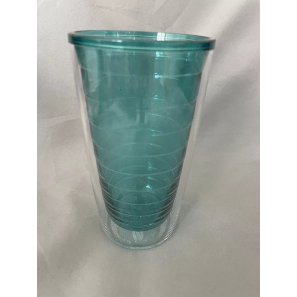 TERVIS TUMBLER 16 oz. Turquoise Clear beach, Boat, Pool Insulated