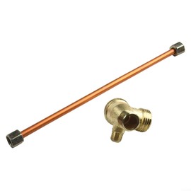 Air Compressor Check Valve and Hose, 200mm Exhaust Pipe with 3 Port Male Thread Check Valve, Air Compressor Spare Parts