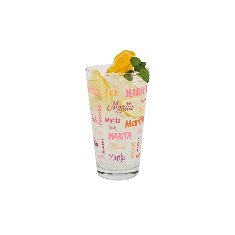 Herz & Heim® Drinking Glass with Name in Various Fonts