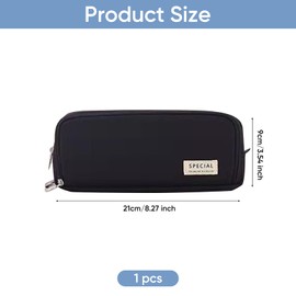 Keltra Pencil Case for Girls Secondary School,Large Capacity Pencil Case Boys Aesthetic Cases Pouch Stationery Bag Included Compartments High Multi-Layer Storage Pencilcase for Pencils (Schwarz)