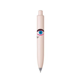 Uni-Ball One P Tadanori Yokoo Limited Edition Gel Ink Pen, EYE Design, 0.38mm Extra Fine, Black Ink, Special Art Collaboration with Charm