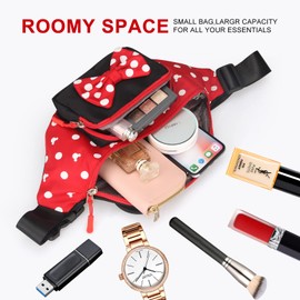 Linda riñonera para viajes, riñonera para mujer, mochila de cintura para adolescentes, niñas, mini cinturón de mouse, riñonera de dibujos animados, bolsas de cintura al aire última intervensión con