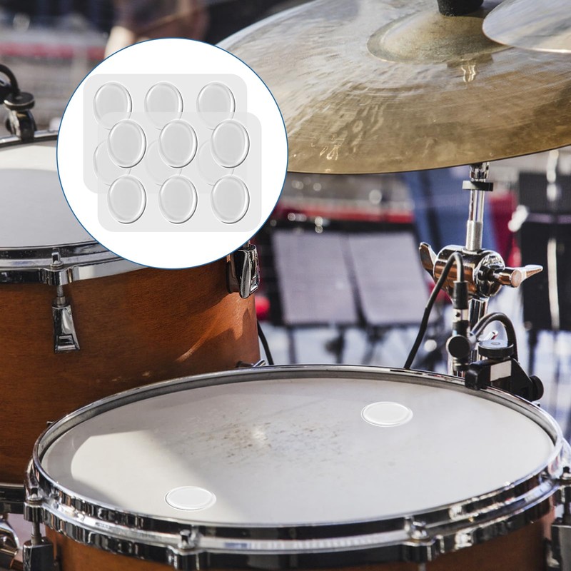 30 Pcs Professional Drum Silencer Pads - Gel-Based Sound Dampeners