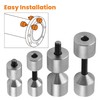 4 Pcs Flange Two Hole Pin - Stainless Steel- 1-1/8''
