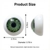 40PCS Realistic Acrylic Dome Eyes, 0.78" Half Round Craft Eyeballs,
